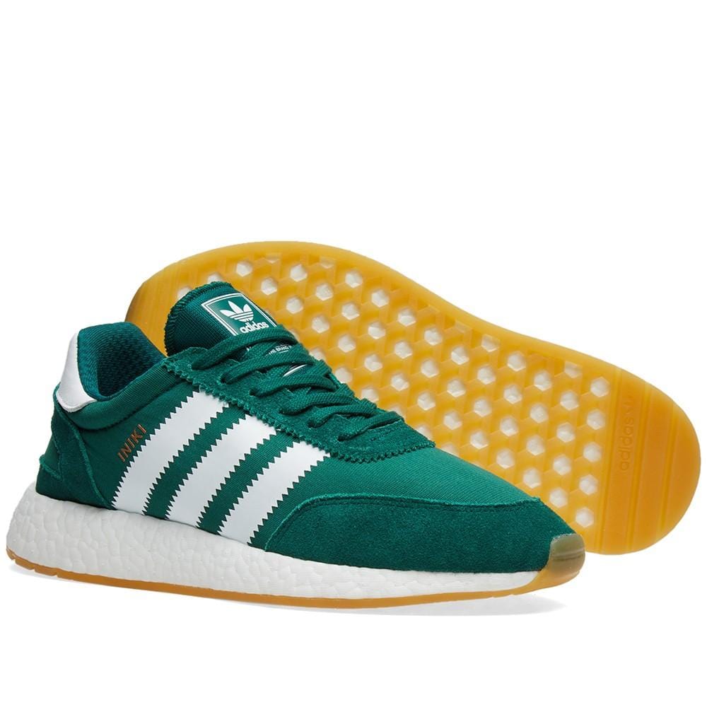 adidas Iniki Runner Collegiate Green-Gum — UK 3.5 | EU 36 | US 4 — Detail View