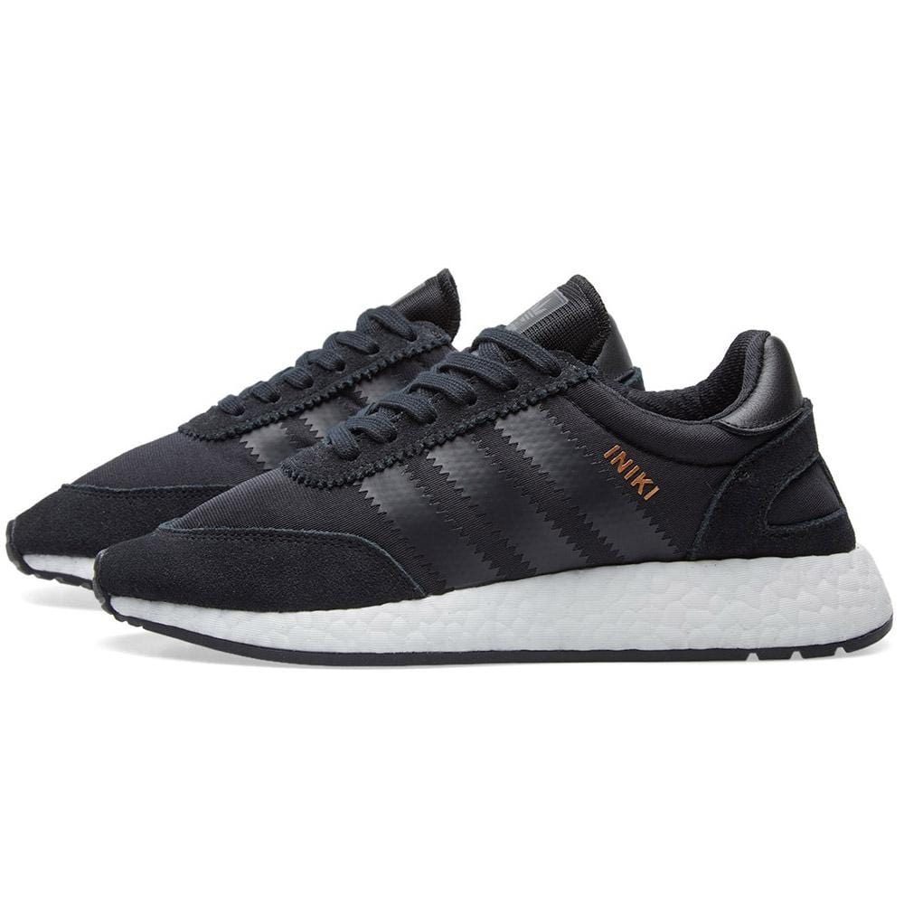 Adidas Iniki Runner 'Core Black' — UK 3.5 | EU 36 | US 4 — Front View