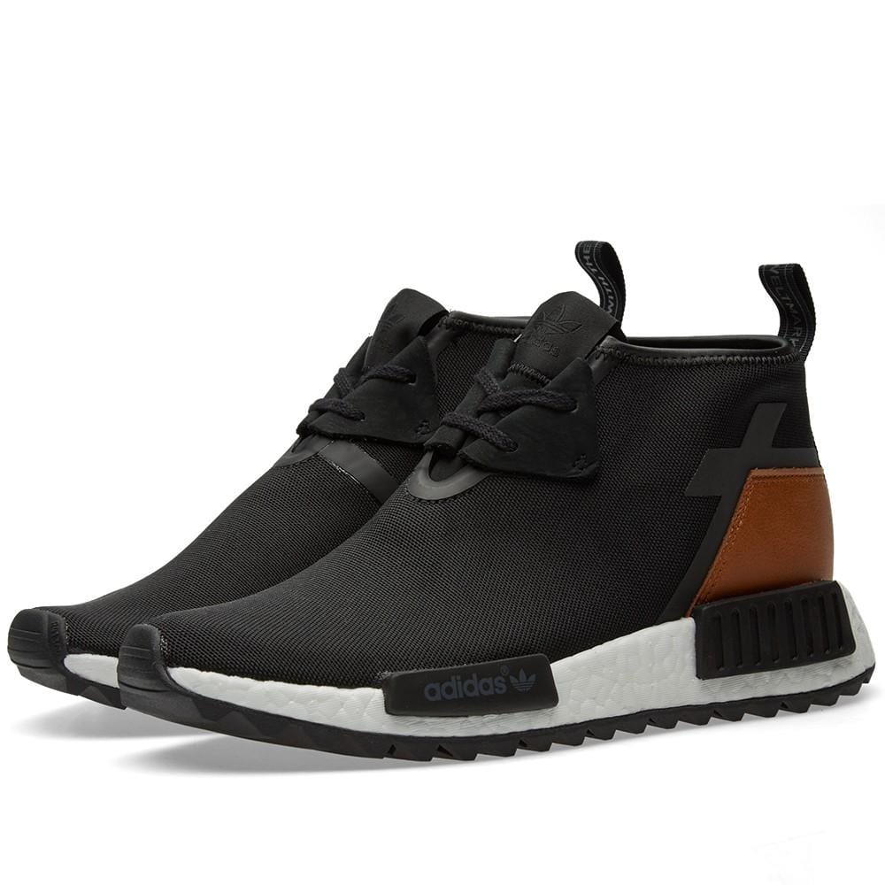 adidas NMD_C1 Trail Premium Leather Core Black — UK 3.5 | EU 36 | US 4 — Side View