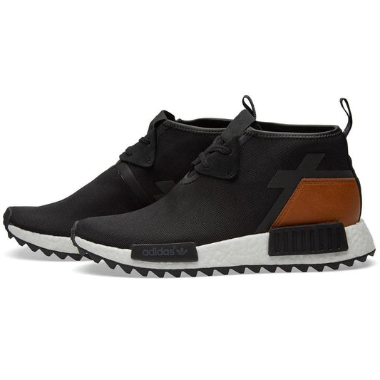 adidas NMD_C1 Trail Premium Leather Core Black — UK 3.5 | EU 36 | US 4 — Front View