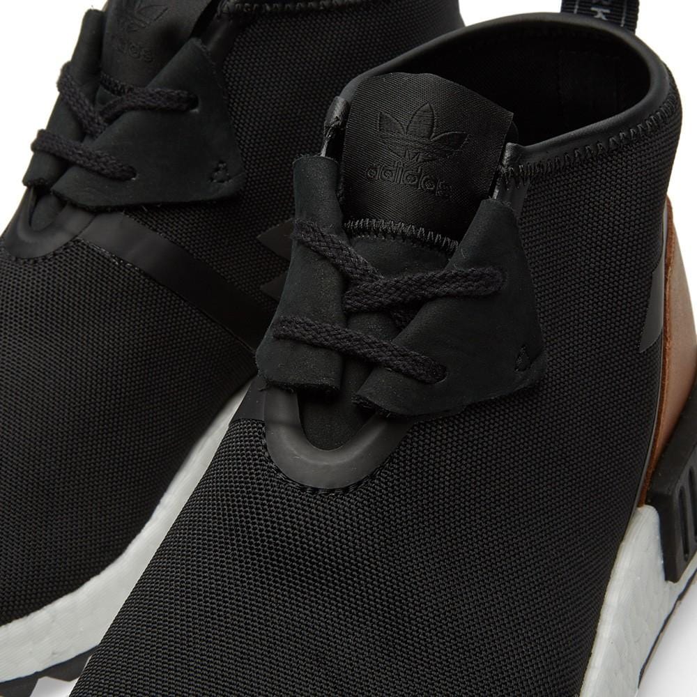 adidas NMD_C1 Trail Premium Leather Core Black — UK 3.5 | EU 36 | US 4 — Top View