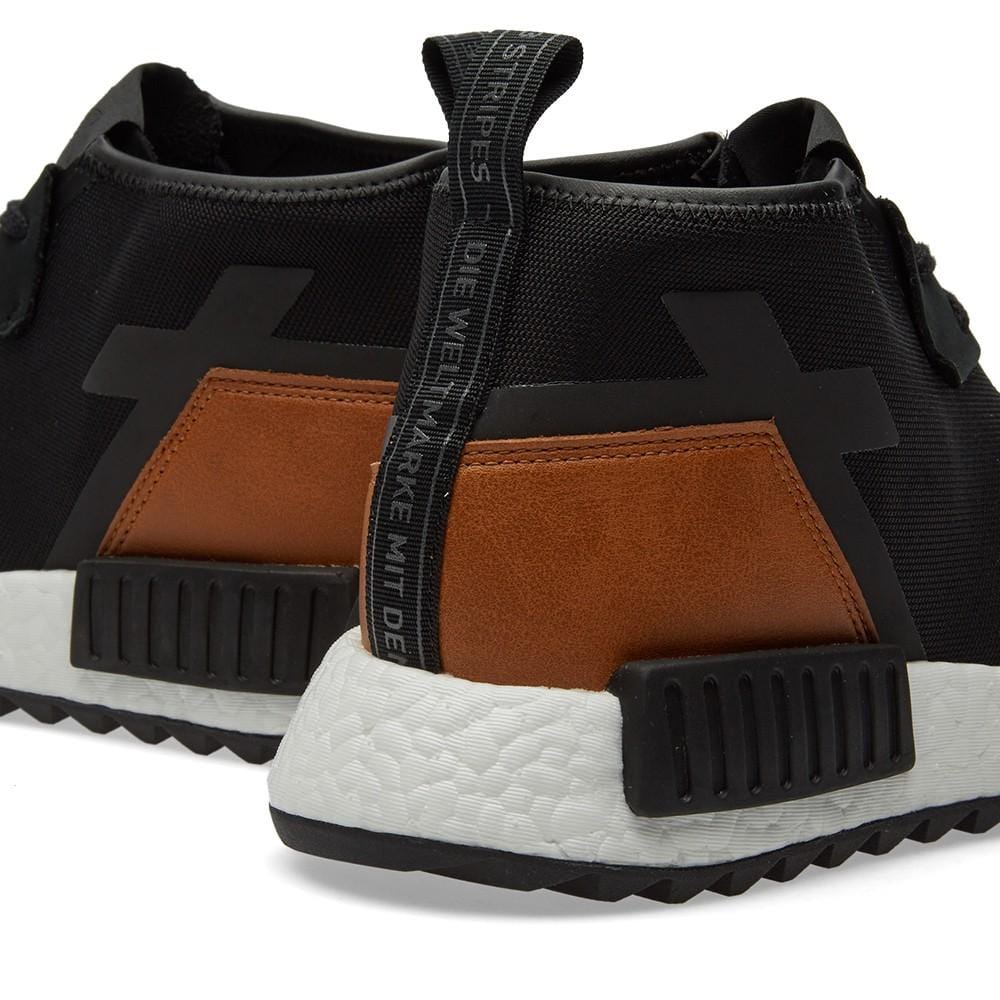 adidas NMD_C1 Trail Premium Leather Core Black — UK 3.5 | EU 36 | US 4 — Detail View