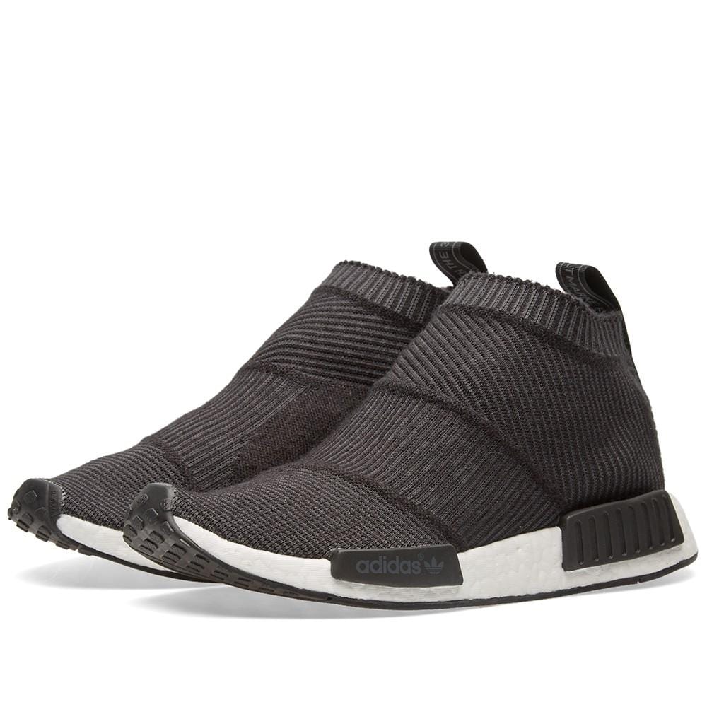 Adidas NMD_CS1 Primeknit Core Black-White — UK 3.5 | EU 36 | US 4 — Side View