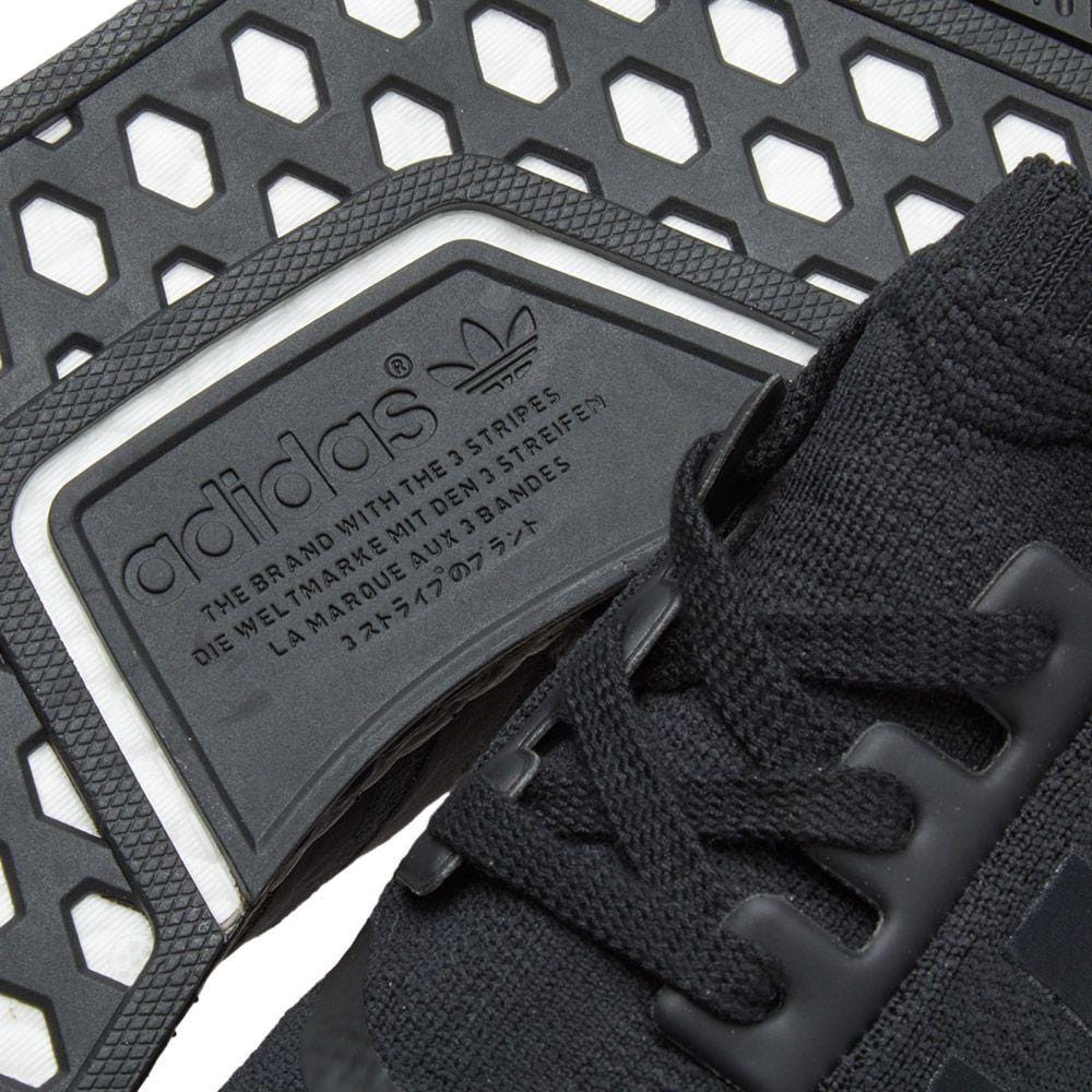 adidas NMD_R1 Primeknit Black  Japan Pack — UK 3.5 | EU 36 | US 4 — Lifestyle View