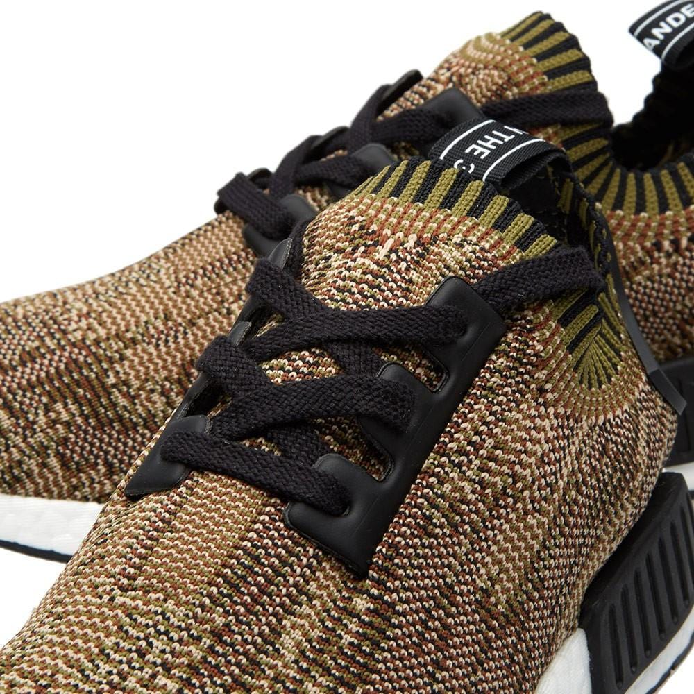 ADIDAS NMD_R1 PK Olive Cargo & Black — UK 3.5 | EU 36 | US 4 — Detail View