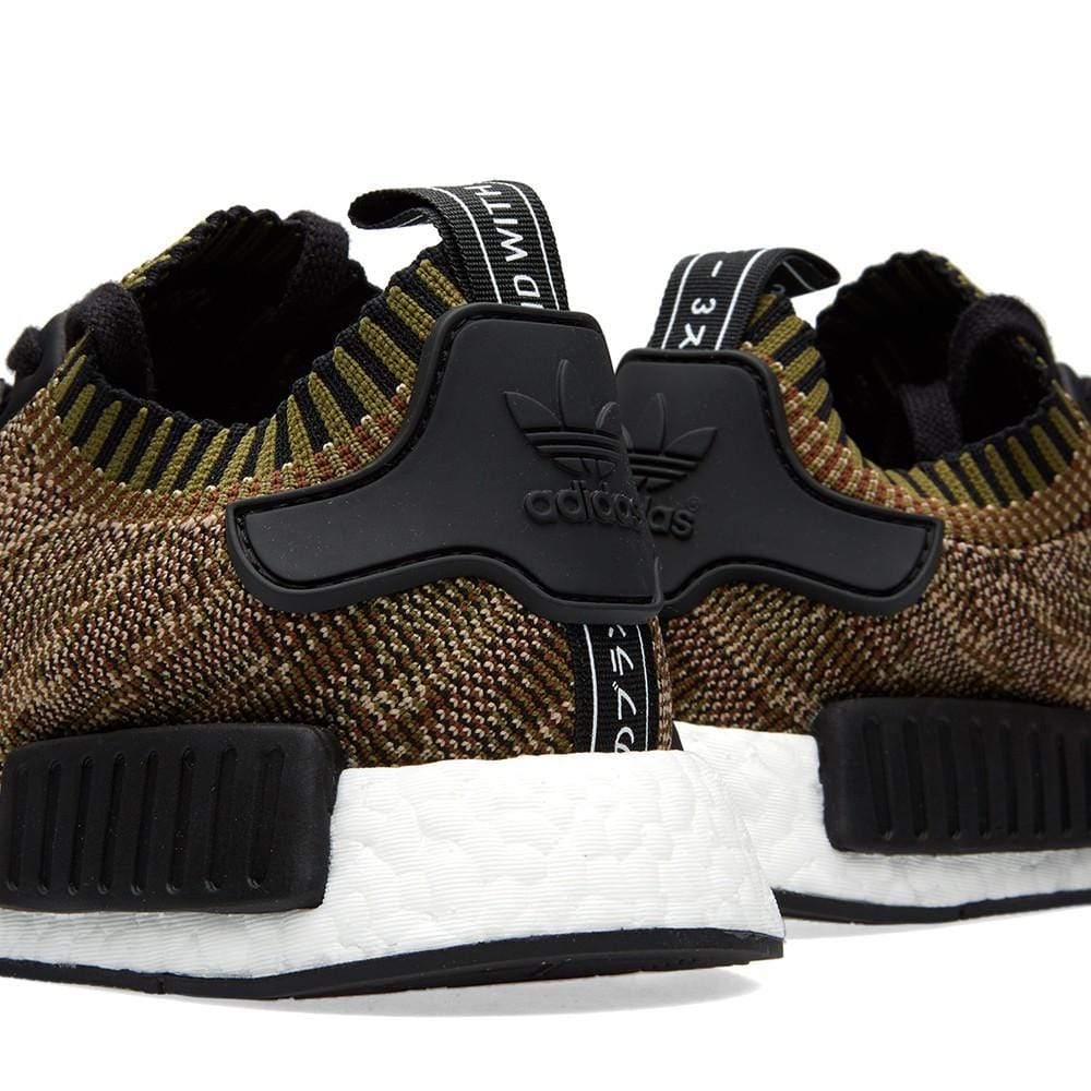 ADIDAS NMD_R1 PK Olive Cargo & Black — UK 3.5 | EU 36 | US 4 — Back View