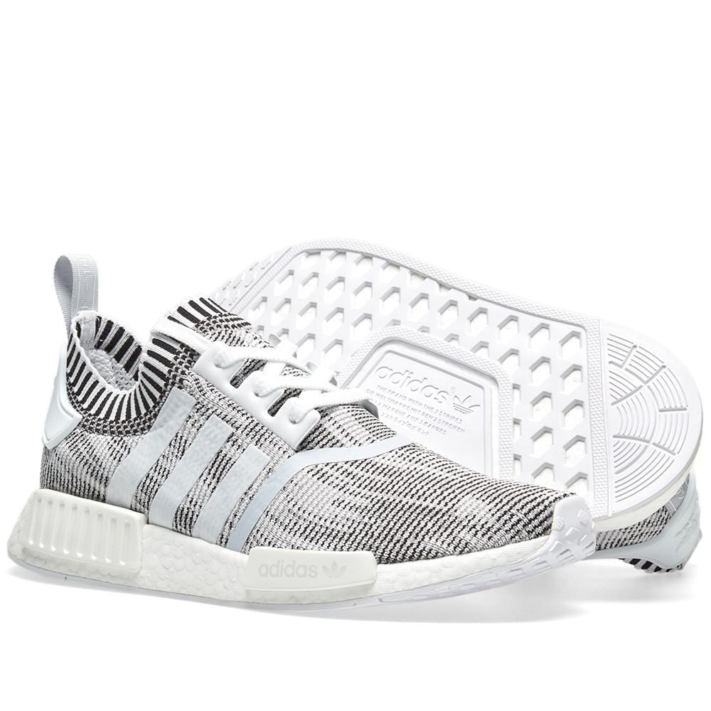 adidas NMD_R1 Primeknit Glitch Camo White-Black — UK 3.5 | EU 36 | US 4 — Alternate View 7