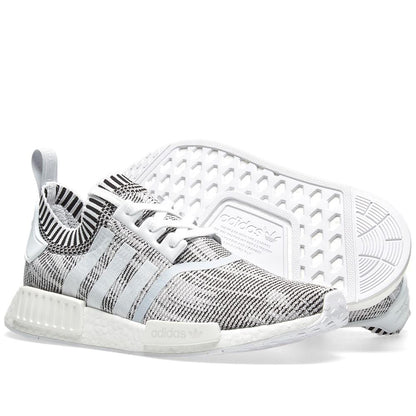 adidas NMD_R1 Primeknit Glitch Camo White-Black — UK 3.5 | EU 36 | US 4 — Alternate View 7