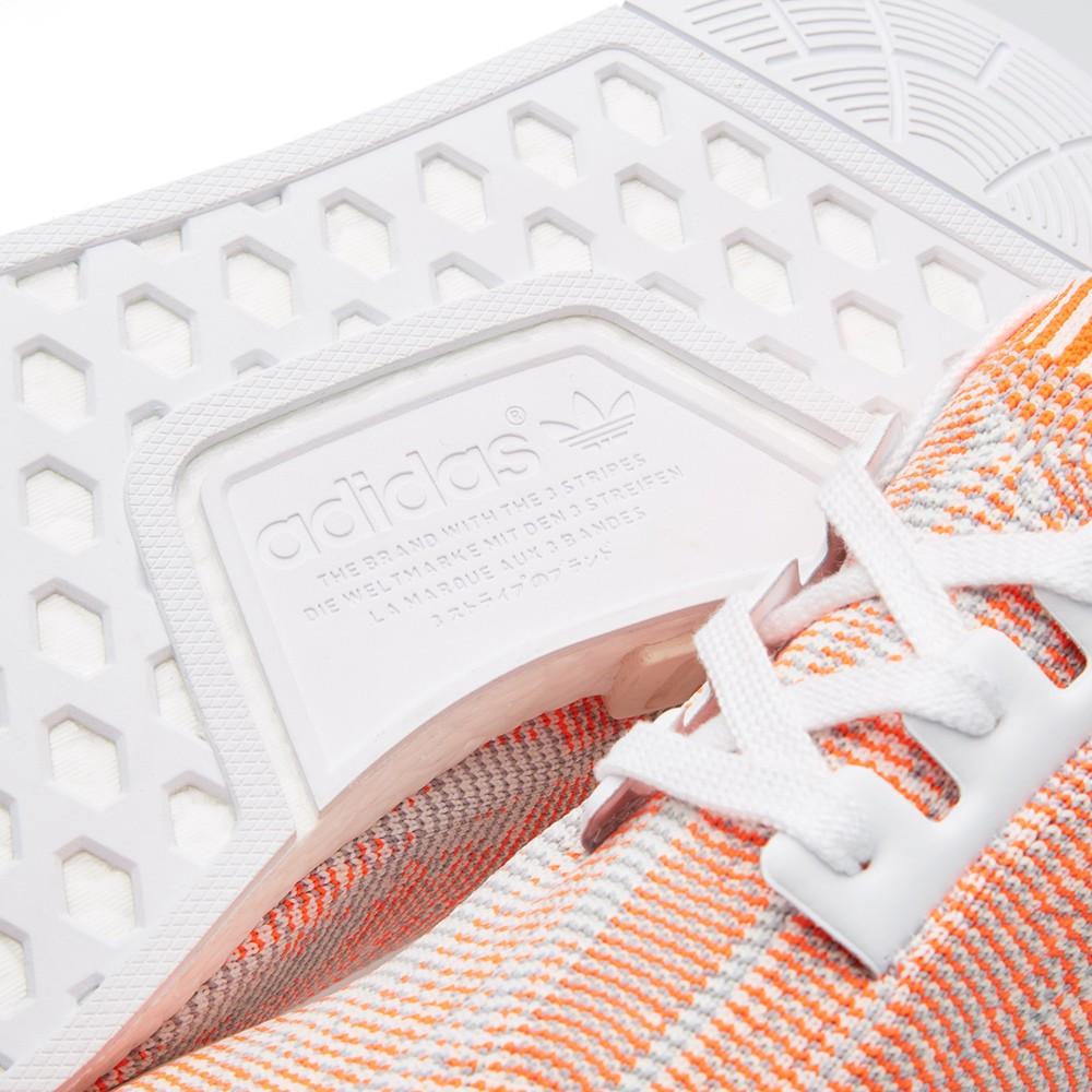 Adidas NMD_R1 Primeknit Camo Pack  Solar Red — UK 3.5 | EU 36 | US 4 — Lifestyle View