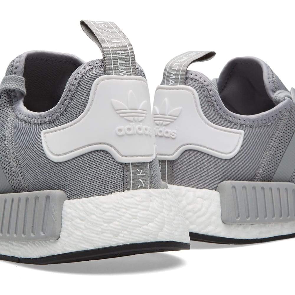 ADIDAS NMD RUNNER JUNIOR Light Onix & White — UK 3.5 | EU 36 | US 4 — Top View
