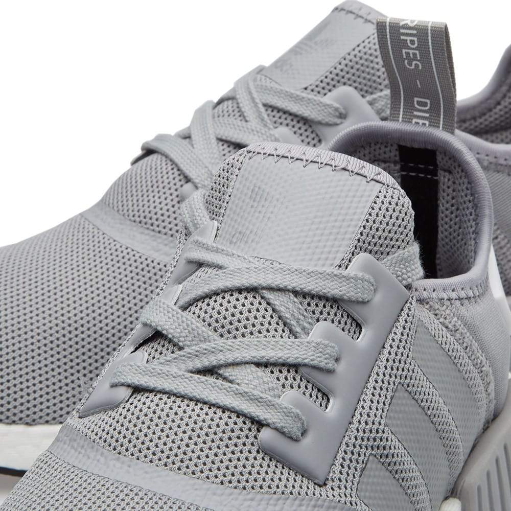 ADIDAS NMD RUNNER JUNIOR Light Onix & White — UK 3.5 | EU 36 | US 4 — Side View