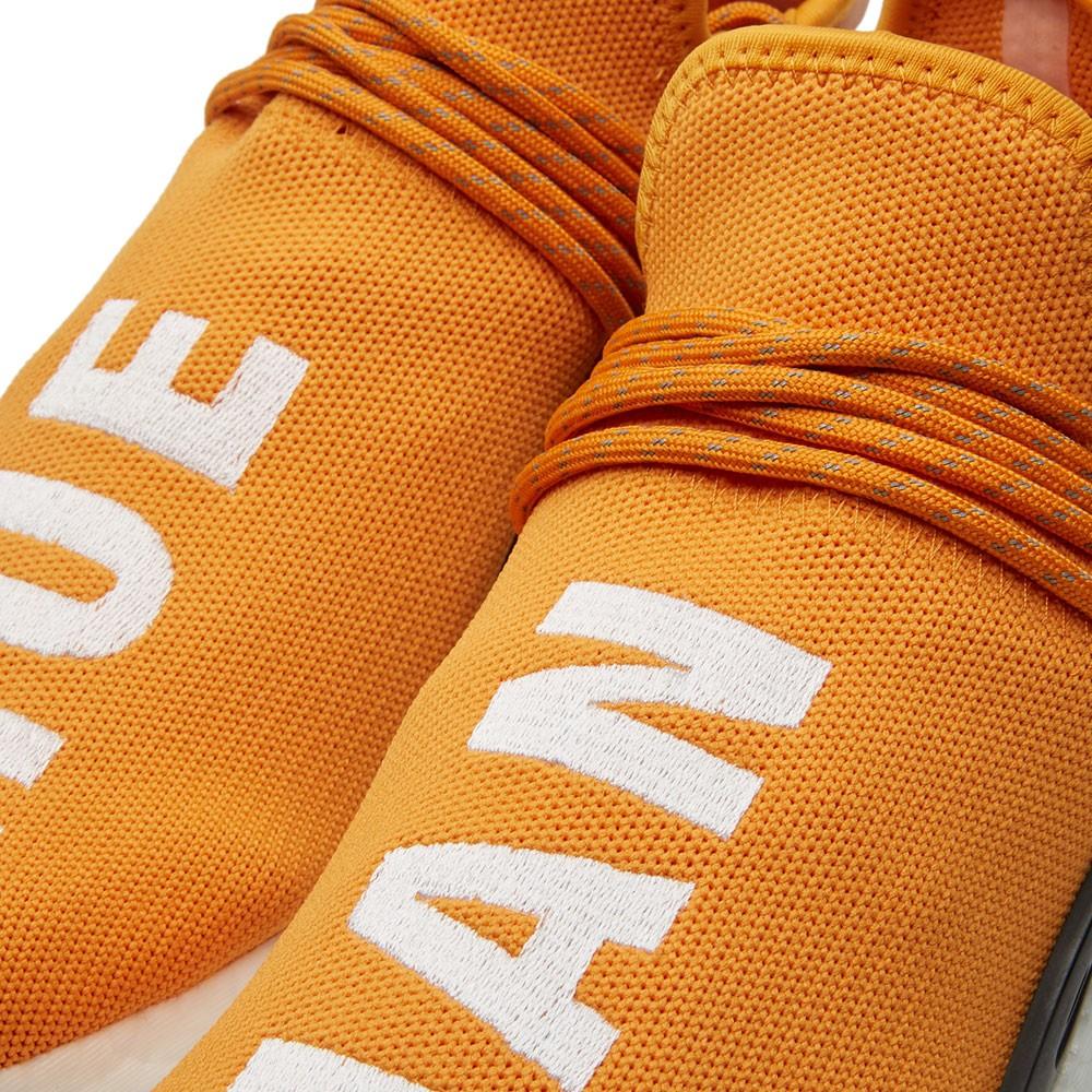 PHARRELL WILLIAMS X ADIDAS NMD HUMAN RACE  TANGERINE — UK 3.5 | EU 36 | US 4 — Top View