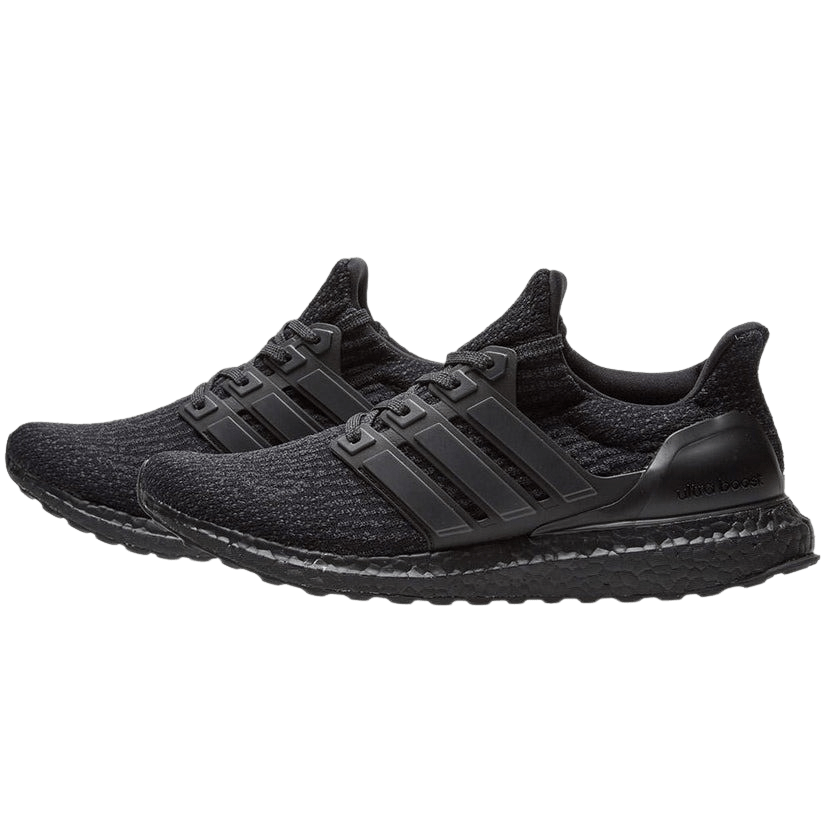 Adidas Ultra Boost 3.0 'Triple Black' — UK 3.5 | EU 36 | US 4 — Front View