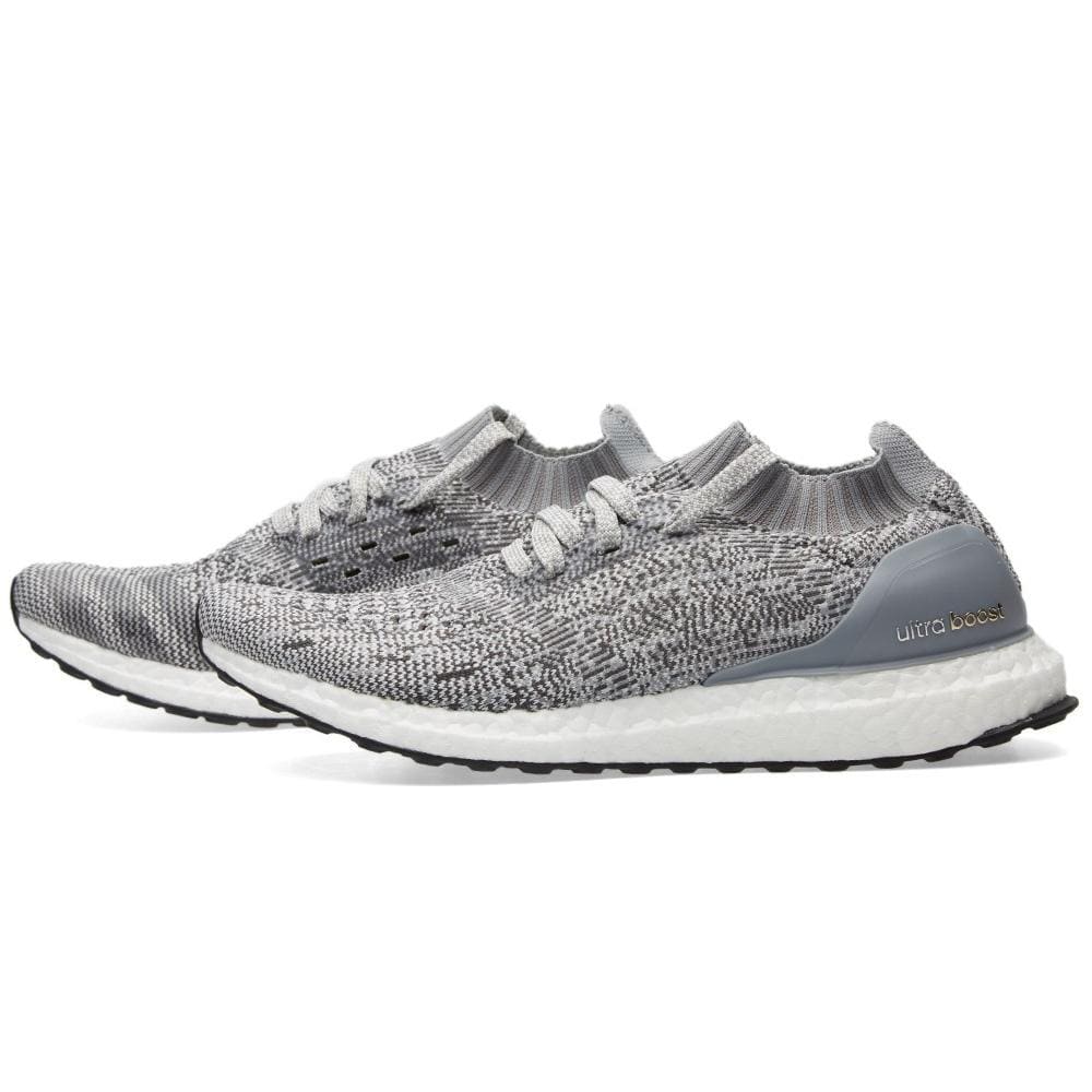 ADIDAS ULTRA BOOST UNCAGED Clear Grey & Solid Grey — UK 3.5 | EU 36 | US 4 — Front View