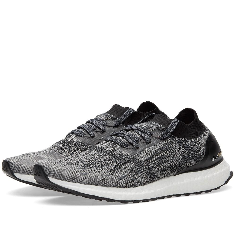 ADIDAS ULTRA BOOST UNCAGED M Core Black & Solid Grey — UK 3.5 | EU 36 | US 4 — Back View