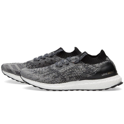 ADIDAS ULTRA BOOST UNCAGED M Core Black & Solid Grey — UK 3.5 | EU 36 | US 4 — Front View