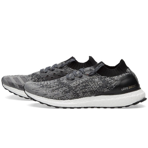ADIDAS ULTRA BOOST UNCAGED M Core Black & Solid Grey — UK 3.5 | EU 36 | US 4 — Front View