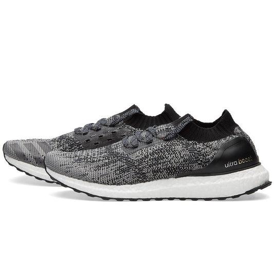 ADIDAS ULTRA BOOST UNCAGED M Core Black & Solid Grey — UK 3.5 | EU 36 | US 4 — Front View