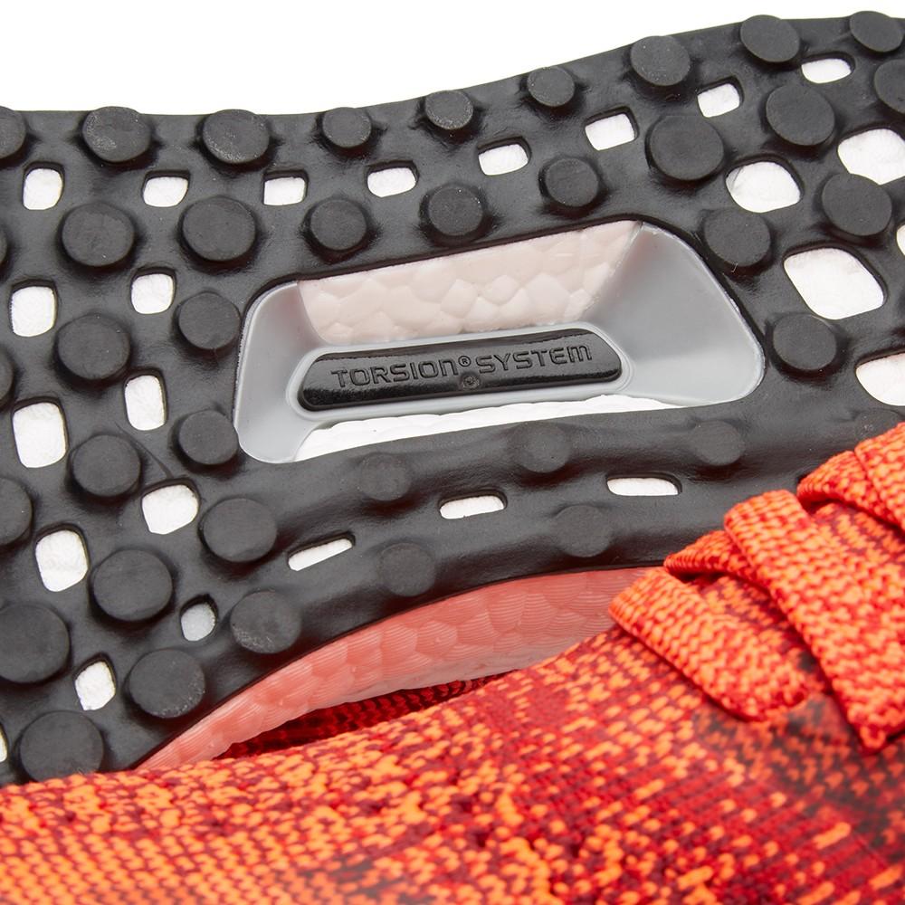 ADIDAS ULTRA BOOST UNCAGED Scarlet, Solar Red & Black — UK 3.5 | EU 36 | US 4 — Detail View