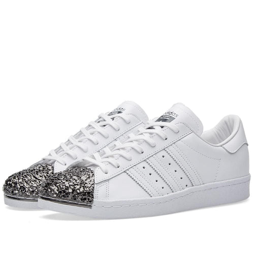 Adidas Women's Superstar Metal Toe W "White & Black" — UK 3.5 | EU 36 | US 4 — Side View