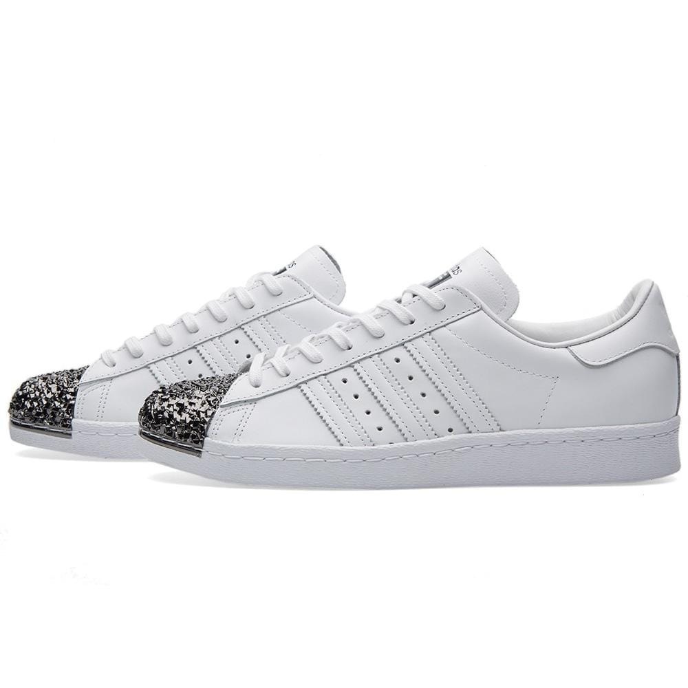 Adidas Women's Superstar Metal Toe W "White & Black" — UK 3.5 | EU 36 | US 4 — Front View