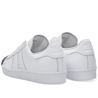 Adidas Women's Superstar Metal Toe W "White & Black" — UK 3.5 | EU 36 | US 4 — Back View
