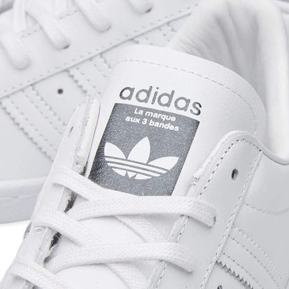 Adidas Women's Superstar Metal Toe W "White & Black" — UK 3.5 | EU 36 | US 4 — Top View