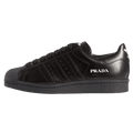Prada x adidas Superstar 'Core Black' — UK 3.5 | EU 36 | US 4 — Front View