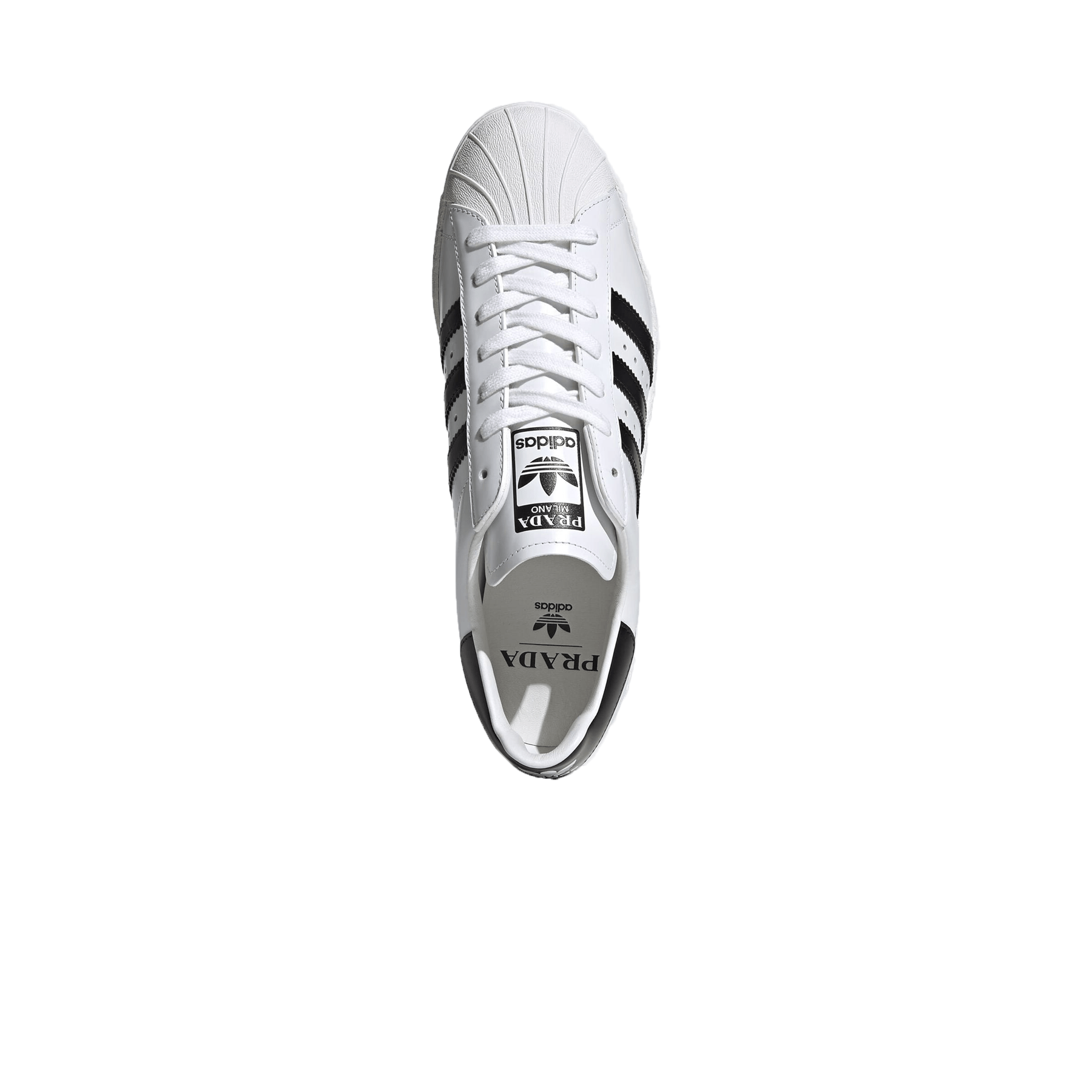 Prada x Superstar 'White Black' — UK 3.5 | EU 36 | US 4 — Back View