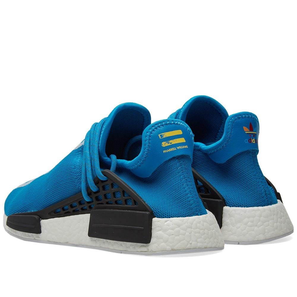 PHARRELL WILLIAMS X ADIDAS HU HUMAN RACE NMD - BLUE — UK 3.5 | EU 36 | US 4 — Back View