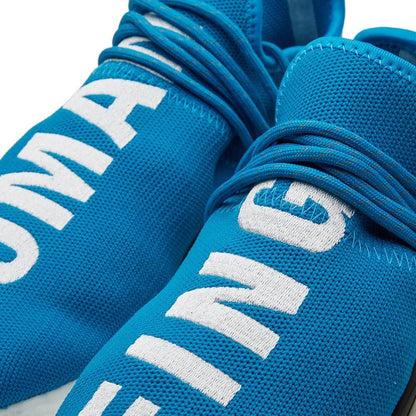 PHARRELL WILLIAMS X ADIDAS HU HUMAN RACE NMD - BLUE — UK 3.5 | EU 36 | US 4 — Top View
