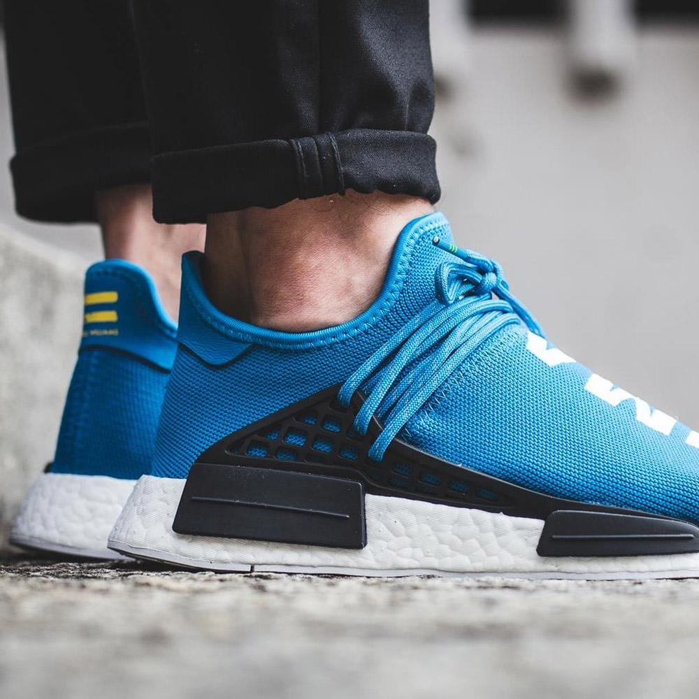 PHARRELL WILLIAMS X ADIDAS HU HUMAN RACE NMD - BLUE — UK 3.5 | EU 36 | US 4 — Alternate View 8