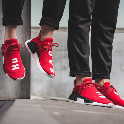 Pharrell Williams x adidas NMD HU  Scarlet — UK 3.5 | EU 36 | US 4 — Back View