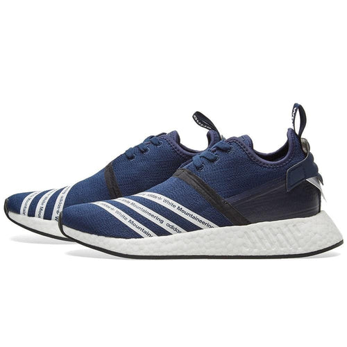 Adidas Originals x White Mountaineering NMD_R2 PK Collegiate Navy — UK 3.5 | EU 36 | US 4 — Front View