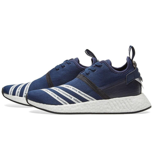 Adidas Originals x White Mountaineering NMD_R2 PK Collegiate Navy — UK 3.5 | EU 36 | US 4 — Front View