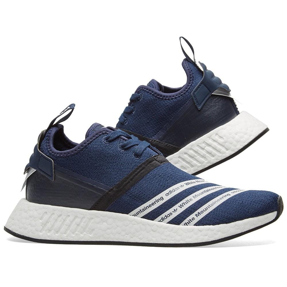 Adidas Originals x White Mountaineering NMD_R2 PK Collegiate Navy — UK 3.5 | EU 36 | US 4 — Detail View