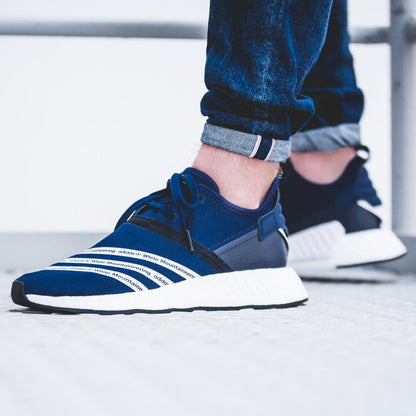 Adidas Originals x White Mountaineering NMD_R2 PK Collegiate Navy — UK 3.5 | EU 36 | US 4 — Side View