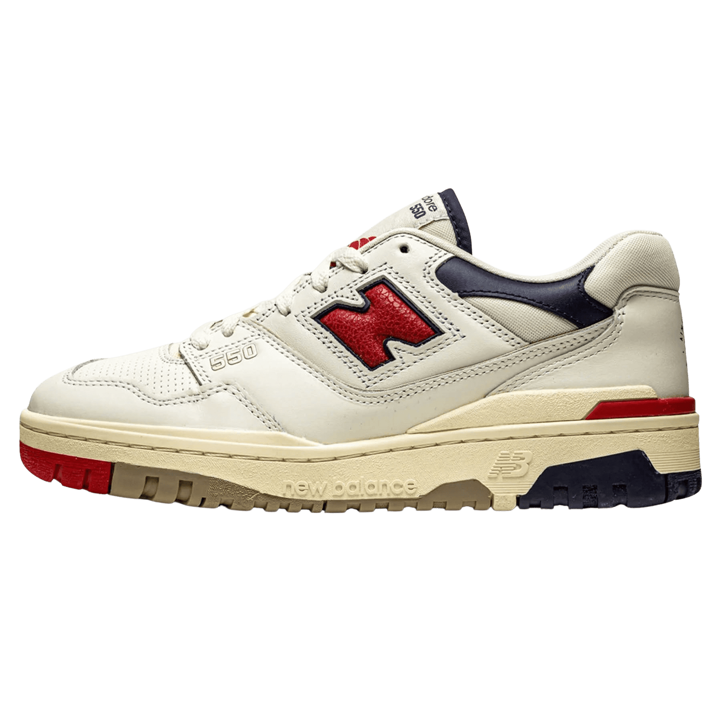Aimé Leon Dore x New Balance 550 ‘Red Navy’ — UK 3.5 | EU 36 | US 4 — Front View