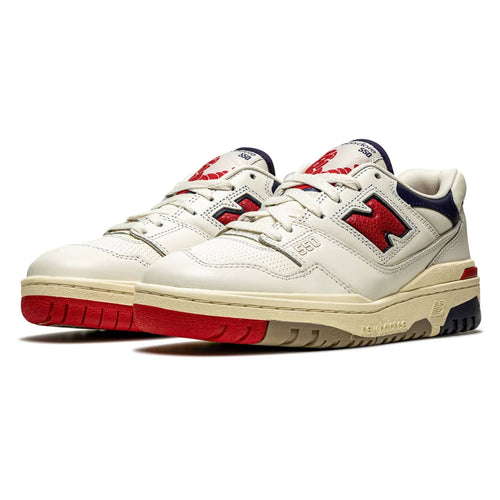 Aimé Leon Dore x New Balance 550 ‘Red Navy’ — UK 3.5 | EU 36 | US 4 — Side View