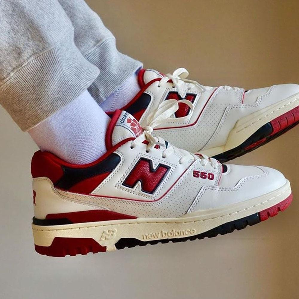 Aimé Leon Dore x New Balance 550 'Red' — UK 3.5 | EU 36 | US 4 — Alternate View 7