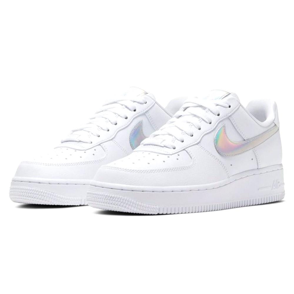 Nike Air Force 1 Iridescent White (W) — UK 2.5 | EU 35.5 | US 5 — Side View