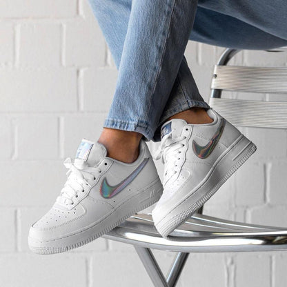 Nike Air Force 1 Iridescent White (W) — UK 2.5 | EU 35.5 | US 5 — Lifestyle View