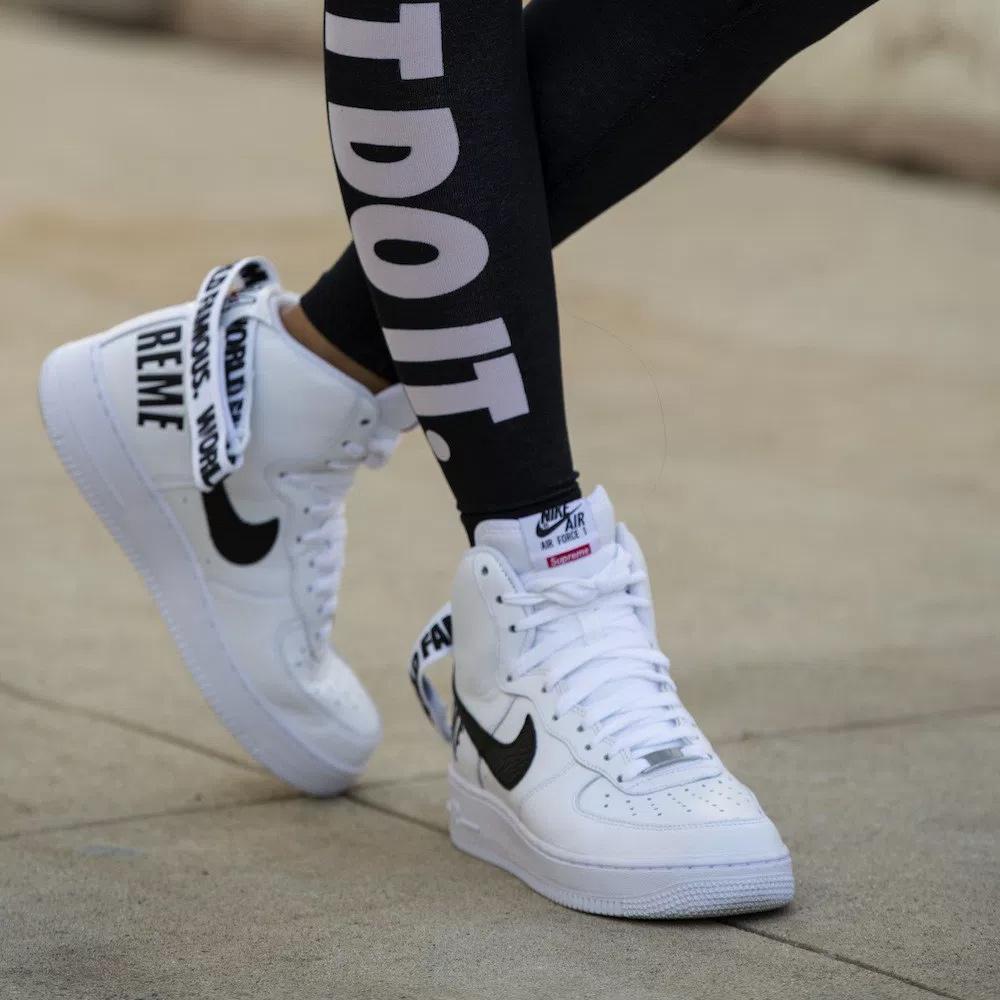 Nike Air Force 1 High Supreme SP White — UK 3 | EU 35.5 | US 3.5 — Back View