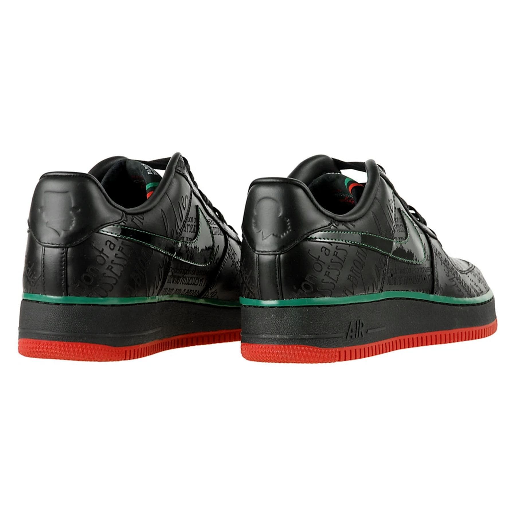 Nike Air Force 1 Low Premium 'Black History Month' 2010 — UK 3 | EU 35.5 | US 3.5 — Back View