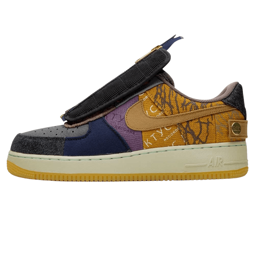 Travis Scott x Air Force 1 Low 'Cactus Jack' — UK 3 | EU 35.5 | US 3.5 — Front View