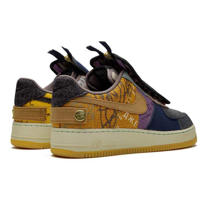 Travis Scott x Air Force 1 Low 'Cactus Jack' — UK 3 | EU 35.5 | US 3.5 — Back View