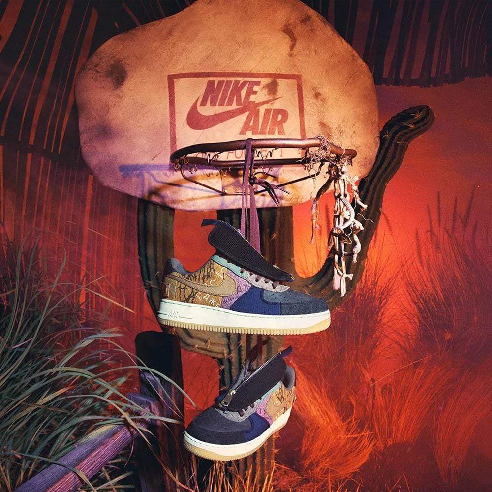 Travis Scott x Air Force 1 Low 'Cactus Jack' — UK 3 | EU 35.5 | US 3.5 — Lifestyle View