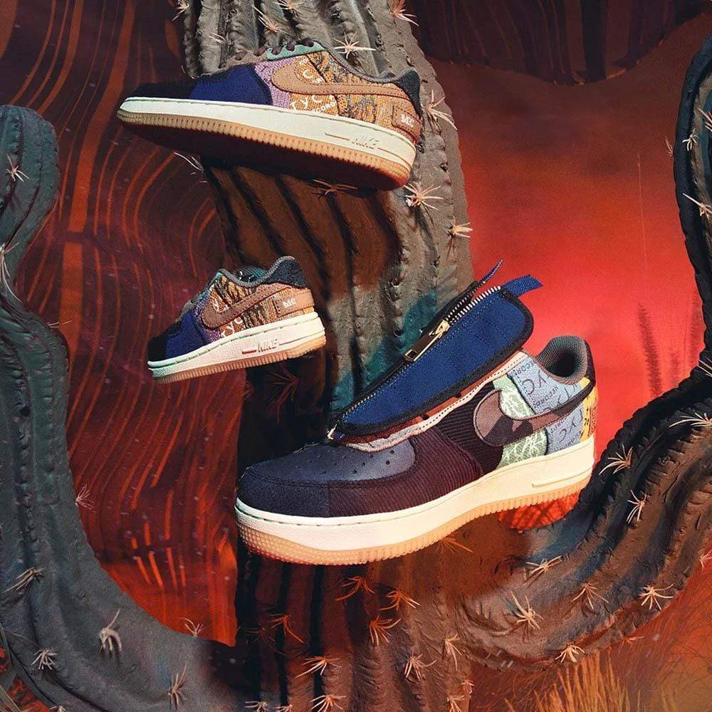 Travis Scott x Air Force 1 Low 'Cactus Jack' — UK 3 | EU 35.5 | US 3.5 — Alternate View 7