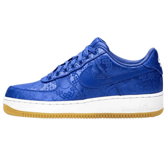CLOT x Nike Air Force 1 PRM 'Royal Silk' — UK 3 | EU 35.5 | US 3.5 — Front View