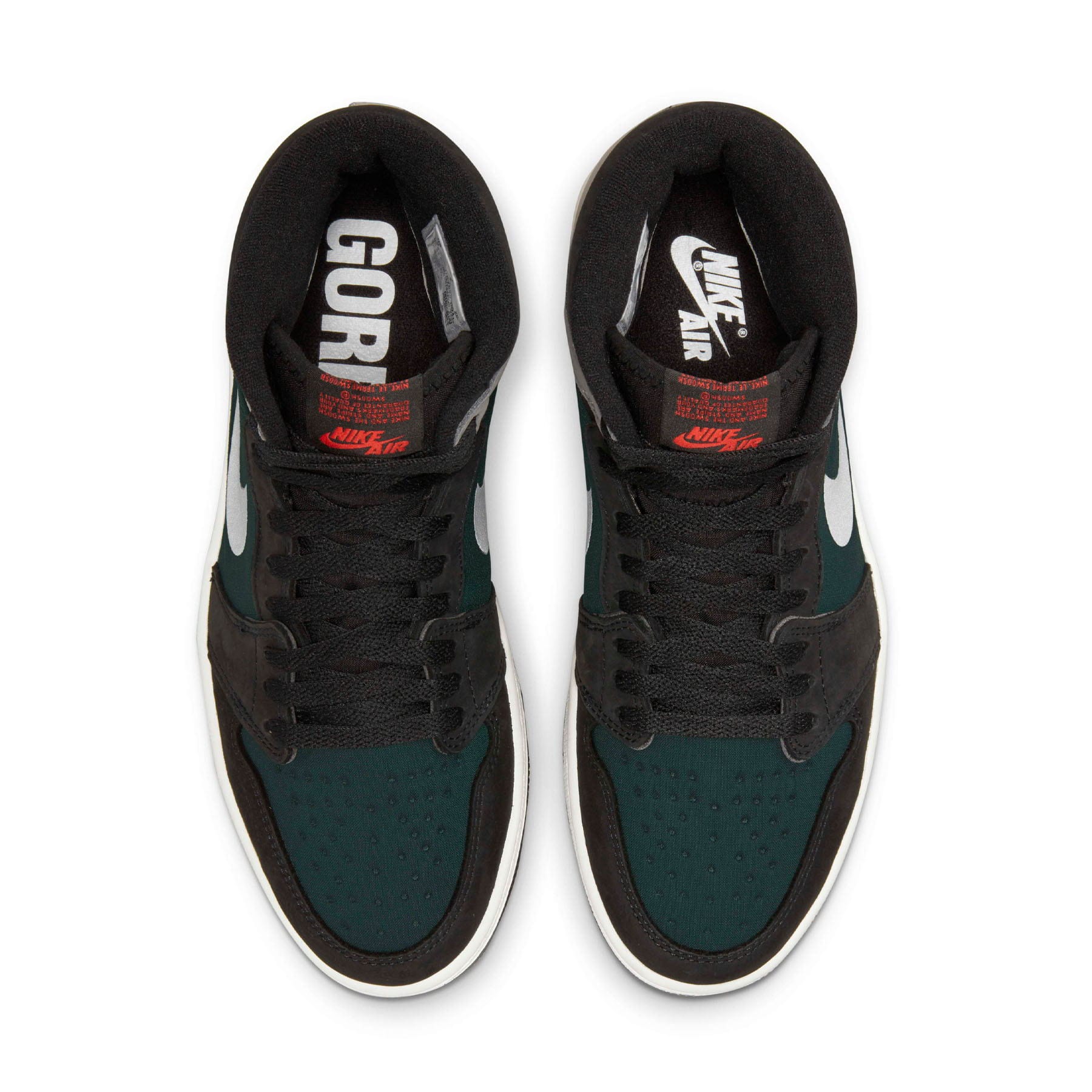 Air Jordan 1 High Element Gore-Tex 'Black Particle Grey' — UK 3 | EU 35.5 | US 3.5 — Top View